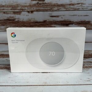 Google Nest Thermostat Trim Kit Snow White GA01837-US Backplate New Sealed